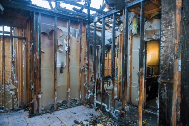Professional Fire Damage Restoration technician working in Lathrup Village, MI